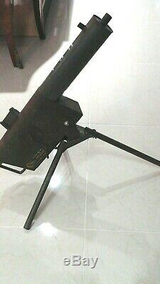 Vintage 1950s Tru Matic No. 800 Toy Machine Gun with tripod & ammo clip tested