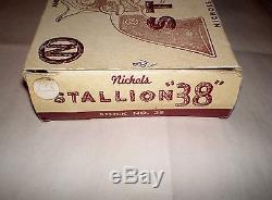 Vintage 1951-60 Nichols STALLION 38 DC Cap Gun ORIGINAL Jacksonville Box