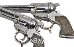 Vintage 1952 G. Schmidt Western Cowboy Roy Rogers Cap Gun Pistols & Holster set