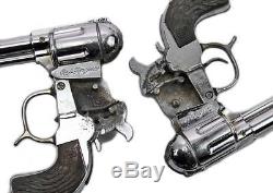 Vintage 1952 G. Schmidt Western Cowboy Roy Rogers Cap Gun Pistols & Holster set