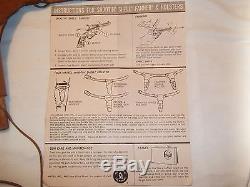Vintage 1958 Mattel Fanner Cap Gun Holster, original box, instructions, & extras