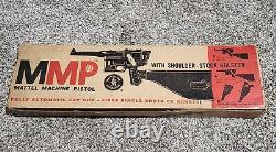 Vintage 1958 Mattel Machine Pistol MMP With Shoulder Stock Holster with Box NOS