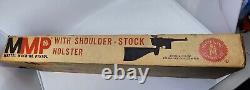 Vintage 1958 Mattel Machine Pistol MMP With Shoulder Stock Holster with Box NOS