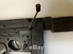 Vintage 1960's Mattel Tommy Burp Machine Gun Rare Working Condition Crank Handle