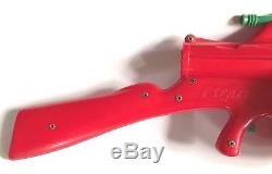 Vintage 1960s Plastic Ray Gun Red Space Rifle Battery-op Australia Big Toy Vgc