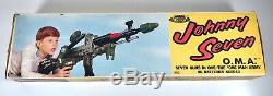 Vintage 1964 Topper Johnny Seven OMA Big Plastic Toy Gun Rifle Grenade MIB