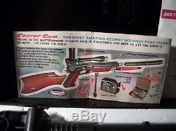 Vintage 1965 TOPPER SECRET SAM SPY TOY GUN AND ATTACHE CASE WORKS