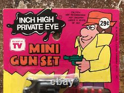 Vintage 1973 INCH HIGH PRIVATE EYE Hanna-Barbera Cartoon Mini Gun Set UNOPENED