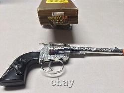 Vintage 1975 Lone Star Cody 45 Die Cast Cap Gun 100 Shot Repeater with Box England