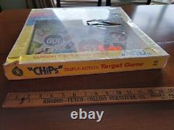 Vintage 1981 Chips Toy Target Game Placo 238 Gun Shooting Police TV Show Box