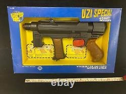 Vintage 1982 Edison Uzi Special Toy Gun Made in Italy Unused in Box