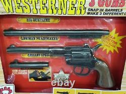 Vintage 1983 Arco Westerner 3 Guns In 1 NIB Sealed Shelf UP2