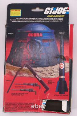 Vintage 1985 Gi Joe Figure Hasbro Gi Joe Cobra Bunker BOX Guns Toy Rare Show