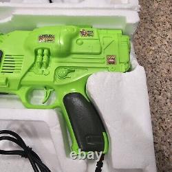 Vintage 1987 Tomy Hasbro Survivor Shot Neon Green Laser Tag Toy Gun UNTESTED