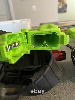 Vintage 1987 Tomy Hasbro Survivor Shot Neon Green Laser Tag Toy Guns Untested