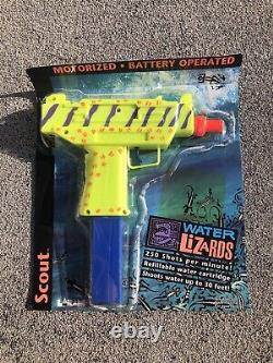Vintage 1991 larami Uzi Water Gun Water Lizards Scout New In Box Nos