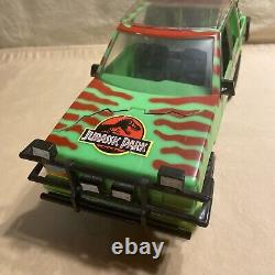 Vintage 1993 Jurassic Park Dinosaur Jeep Explorer Toy Car with Hood & Gun