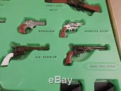 Vintage 60's Lous Marx FAMOUS FIREARMS Toy Guns Display Set IN BOX