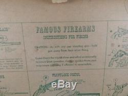Vintage 60's Lous Marx FAMOUS FIREARMS Toy Guns Display Set IN BOX