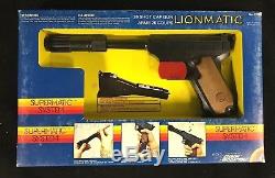 Vintage 70s Edison Giocattoli Lionmatic Toy Cap Gun NEW IN BOX SUPER RARE