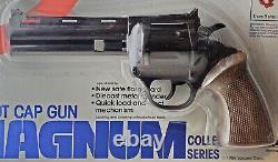 Vintage 8 Shot Magnum Cap Gun Larami 1984 Collectors NOC New On Card Sealed Rare