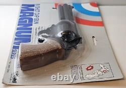 Vintage 8 Shot Magnum Cap Gun Larami 1984 Collectors NOC New On Card Sealed Rare