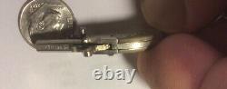 Vintage Austria miniature toy flintlock gun watch fob keychain charm
