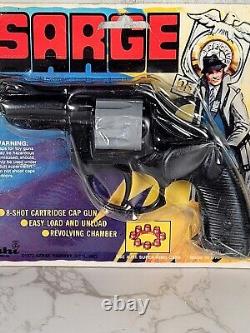 Vintage Azrak Hamway Toy 8-Shot Revolver Detective Cap Gun Brand New 1973 Sealed