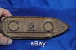 Vintage Big Bang 1924-1935 cast iron 9B Navy Gun Boat