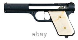 Vintage Black Metal Pearl Handle Circa 1937 Bulls Eye SHARPSHOOTER Gun Pistol