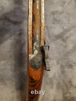 Vintage Black Powder Flintlock Style Wooden Toy Cap Gun Pistol Musket 1940's
