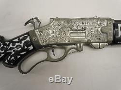 Vintage Black White Hubley Scout Cap Gun Rifle
