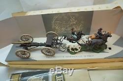 Vintage Britains Toy Soldiers CIVIL War Gun Team Limber Set Original Box Horses