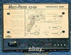 Vintage COMPLETE Multi Pistol 09 1965 Topper Toys Toy Gun Secret Sam Spy Kit