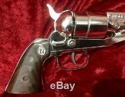 Vintage Cap Gun Nichols Stallion Model 1861 + Five 3-piece bullets Used, Rare