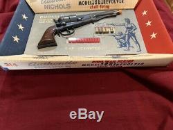 Vintage Cap Gun Nichols Stallion Model 1861 in Shadow Box (Read Description)