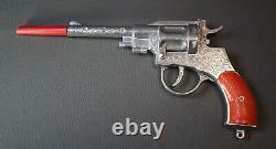Vintage Cap Gun Revolver Pistol Diecast Aluminum Toy withBox