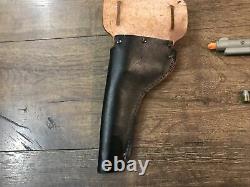 Vintage Cap Gun Toy Nichols Stallion 38 6 Blank Cap Cartridges Holster Hopalong