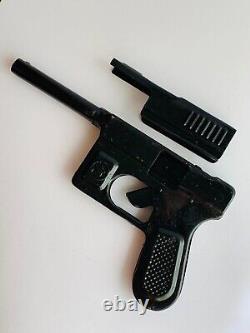 Vintage Children's Tin Toy Pistol Gun Soviet USSR Marked Star