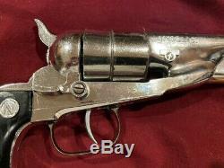 Vintage Chrome Nichols Model 61 Cap Gun Nice Gun & Operates Properly