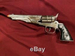Vintage Chrome Nichols Model 61 Cap Gun Nice Gun & Operates Properly