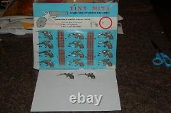 Vintage/Complete Retail Display Board of (12) Tiny-Mite Cap Guns