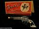 Vintage Cowboy Western Smoking Texan Cap Pistol Toy Gun Hubley With Original Box