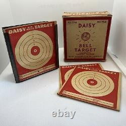 Vintage DAISY Bell Target! Air Rifle BB Gun No. 77-B/Box, Targets, & Bell