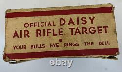 Vintage DAISY Bell Target! Air Rifle BB Gun No. 77-B/Box, Targets, & Bell