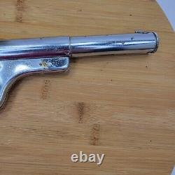 Vintage Daisy 118 Targeteer Chrome BB Gun Pistol Good Condition