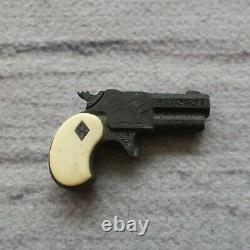 Vintage Derringer Miniature Gun Toy Cap Engraved Nichols Early