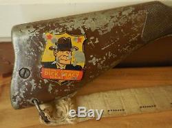Vintage Dick Tracy Toy The Only Authorized Rapid Fire Tommy Gun