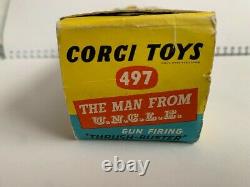 Vintage Diecast Corgi Toy #497 The Man From U. N. C. L. E. Gun Firing Thrush-Buster