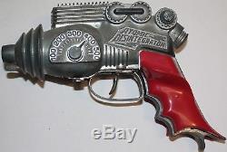 Vintage Diecast Hubley Atomic Disintegrator Ray Gun, Space Toy Cap Pistol